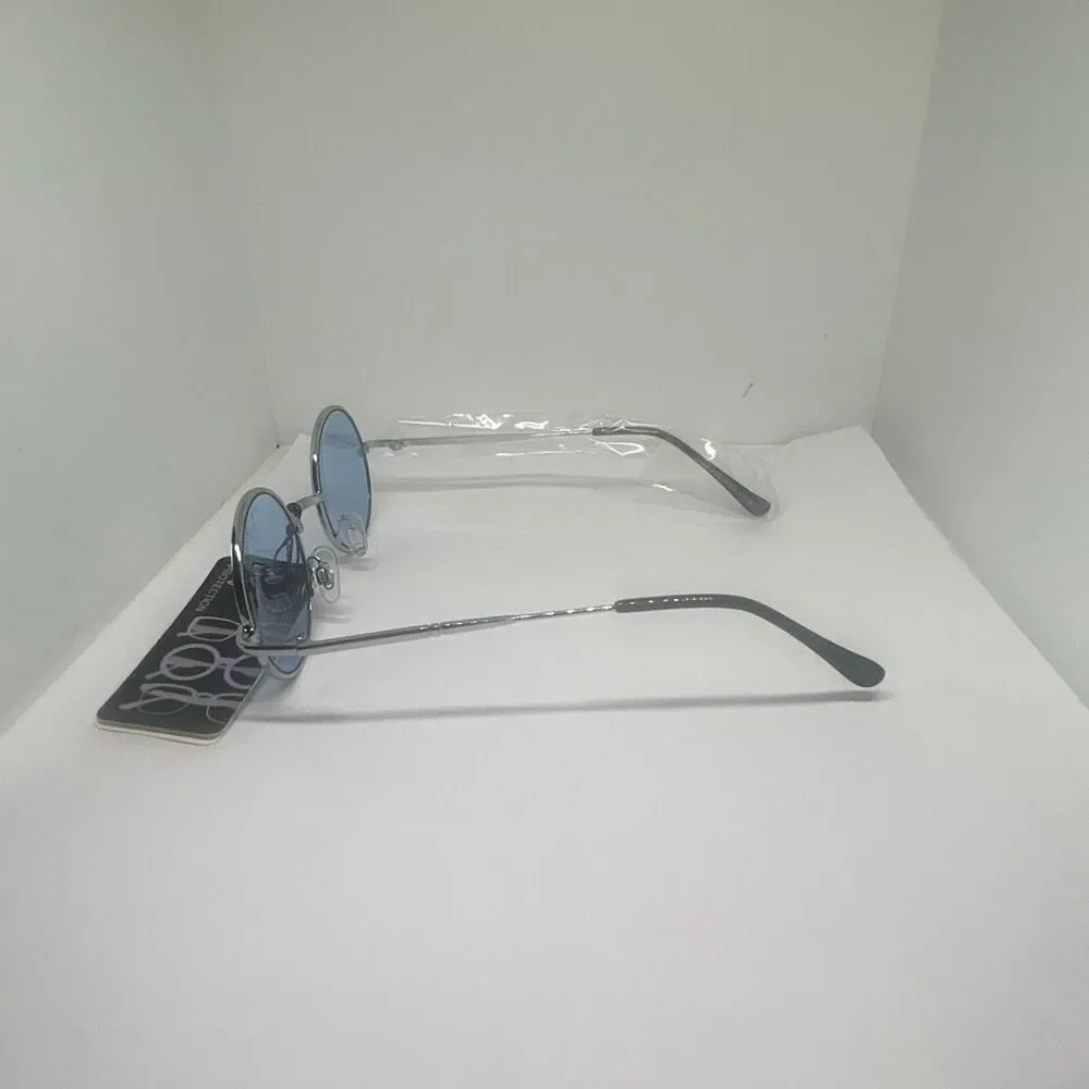 Retro Round UV400 Fashion Sunglasses – Metal Frame – New